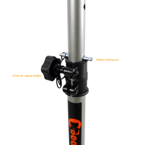 Support de projecteur mobile PR-003-1 à 5 roulettes avec hauteur réglable et plateau inclinable - Product Image 4