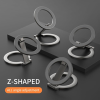Support de téléphone magnétique pliable et réglable, support de téléphone à double face avec aimant puissant pour hommes