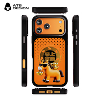Coque de téléphone antichoc magnétique étanche style Ins imprimée en 3D UV avec dos TPU détachable pour iPhone 17/16/15/14/13 Pro Max