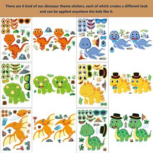 Adesivi Animali Carini: Crea un Viso di Dinosauro, Regalo per Feste di Compleanno, Decorazioni Impermeabili e Durevoli in Vinile - Product Image 5