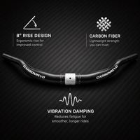 Guidon de trottinette électrique Carbonrevo réglable en hauteur, fonctionnement fluide, résistant à l'usure pour la conduite quotidienne