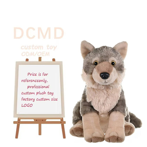 CPC usine personnalisé réaliste <span class=keywords><strong>loup</strong></span> en peluche animaux jouets fête des enfants cadeau réalité <span class=keywords><strong>loup</strong></span> roi jouets en peluche - Product Image 1