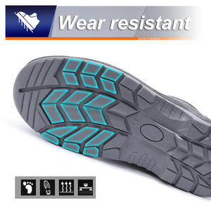 JIANKUN S3-Zapatos de trabajo de seguridad negros, suela de PU antideslizante, antiperforación, antigolpes, para hombre - Product Image 4