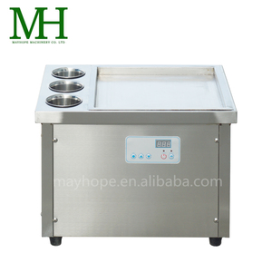 NSF chứng nhận Bảng hàng đầu thương mại chiên Máy làm kem phẳng Pan Fry Icecream machinethailand Ice Cream Roll Machine - Product Image 6