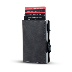 Casekey Wholesale Pu Leather Pop Out Card Holder <b>Rfid</b> Blocking Carteira Para Cartoes Auto Eject Business <b>Wallet</b> <b>for</b> <b>Men</b> - Product Image 1