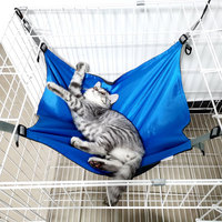 Hamac suspendu pour chat, lit pour chat en polaire réglable pour l'intérieur et l'extérieur, perchoir chaud pour animaux de compagnie pour l'automne et l'hiver