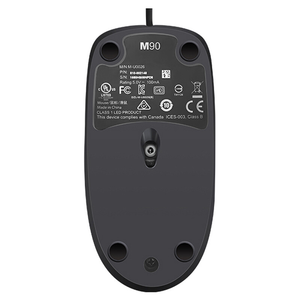 Ratón con Cable <span class=keywords><strong>Logitech</strong></span> <span class=keywords><strong>M90</strong></span> Negro, Ratón Ergonómico de Tamaño Completo para Computadoras y Portátiles - Product Image 4