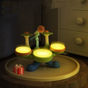 Batterie de Tambour Multifonctionnelle pour Enfants avec Microphone, Instrument de Musique Électrique en Plastique pour Jeunes Enfants avec Lumières, Vente en Gros - Product Image 4