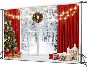 Tapisserie de Noël personnalisée Tenture murale de maison en pain d'épice tissée Jumble Xmas Ornaments Snowy Details Wide Wall Decor - Product Image 1
