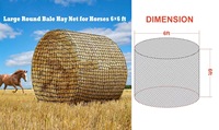 Filets à foin pour chevaux sur mesure en gros – Sacs à balles ronds premium pour alimentation lente
