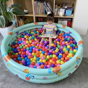 <span class=keywords><strong>Piscine</strong></span> Gonflable Pliable pour Enfants, Bassin de Pataugeoire Extérieur avec Barrière, Bac à Sable Domestique - Baignoire à Glace Gonflable - Product Image 2
