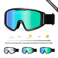 Lunettes de ski personnalisées par le fabricant, protection UV400, lunettes de neige, lunettes de sécurité pour le ski, verres photochromiques polarisés, lunettes de snowboard