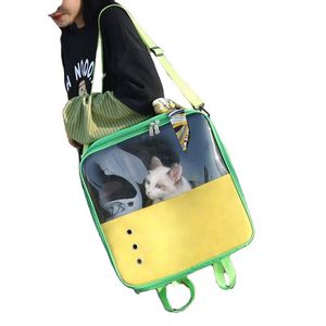 Sac à dos de transport pour animaux de compagnie, chien et chat, approuvé par les compagnies aériennes, portable, transparent, respirant, pour les voyages et les courses - Product Image 1