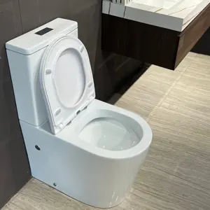 Australisches Standard-Wasser zeichen CUPC Round Big Ceramic Water Closet Wc Badezimmer Washdown Zweiteilige Toilette