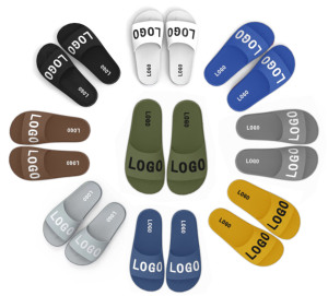 Pantuflas Abiertas con Letras 3D, Rayas de Colores, <span class=keywords><strong>Gel</strong></span> Antideslizante, <span class=keywords><strong>Suela</strong></span> Suave, Cómodas <span class=keywords><strong>Sandalias</strong></span> Deslizantes, Moda Casual para el Hogar y Exteriores - Product Image 5
