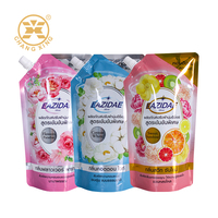 Sac à dos imprimé personnalisé 1L pochette à bec verseur pour détergent à lessive emballage de shampoing pochette de recharge pour savon liquide pour les mains