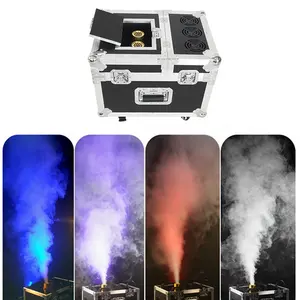 Mist Haze Fog Machine 600W Double Smoke Mist Haze Fog Machine Dual Output Stage DJ Effect Misting Fogging Machine