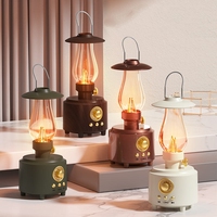Lampe de camping portable en bronze 5W puissance 1200mAh batterie Design classique avec éclairage LED haut-parleur portable BT