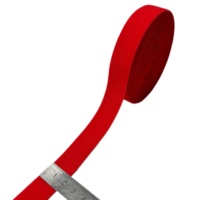 Accessoires de lingerie : Sangle de soutien-gorge élastique en nylon doux et respectueux de la peau, double couleur, personnalisable, rouge