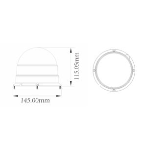 Feux de signalisation universels pour tracteurs, camions de chantier, travaux routiers, résistants aux intempéries, 3 modes, lumière ambre WL-3015B-AS, haute luminosité LE - Product Image 6