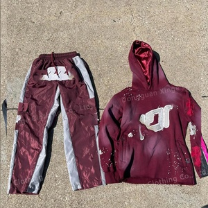 Conjunto de Sudadera y Pantalones Deportivos Unisex Personalizados OEM, Chaqueta Cortavientos de Nailon para Hombre, Pantalones Deportivos Ajustados, Conjunto Deportivo - Product Image 2