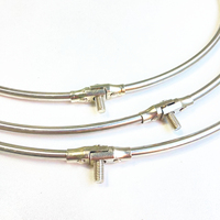 Filet attrapeur de poisson en acier inoxydable, 1 m, 8mm, creux, pliable, léger, en forme d'insecte, cadre circulaire pour l'orthodontie