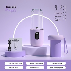 Mixeur Portable USB Rechargeable Multifonctionnel avec Récipient en Plastique de Qualité Alimentaire pour <span class=keywords><strong>la</strong></span> Maison, <span class=keywords><strong>la</strong></span> <span class=keywords><strong>Cuisine</strong></span> et l'Utilisation en Extérieur - Product Image 2