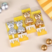 Bougies en diamant métallique or, fournitures de fête de mariage, 50 pièces, fausses dimensions, populaires