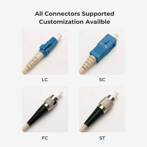 สายไฟเบอร์ออปติกแบบเดี่ยวชนิดหุ้มเกราะ 8 คอร์ รุ่น G657.A1 ปลอกหุ้ม TPU ผสมเคฟลาร์ สำหรับใช้งานกลางแจ้ง ความยาว 50 ม. 100 ม. พร้อมรอก PCD235 หัวต่อแบบ LC-LC - Product Image 6
