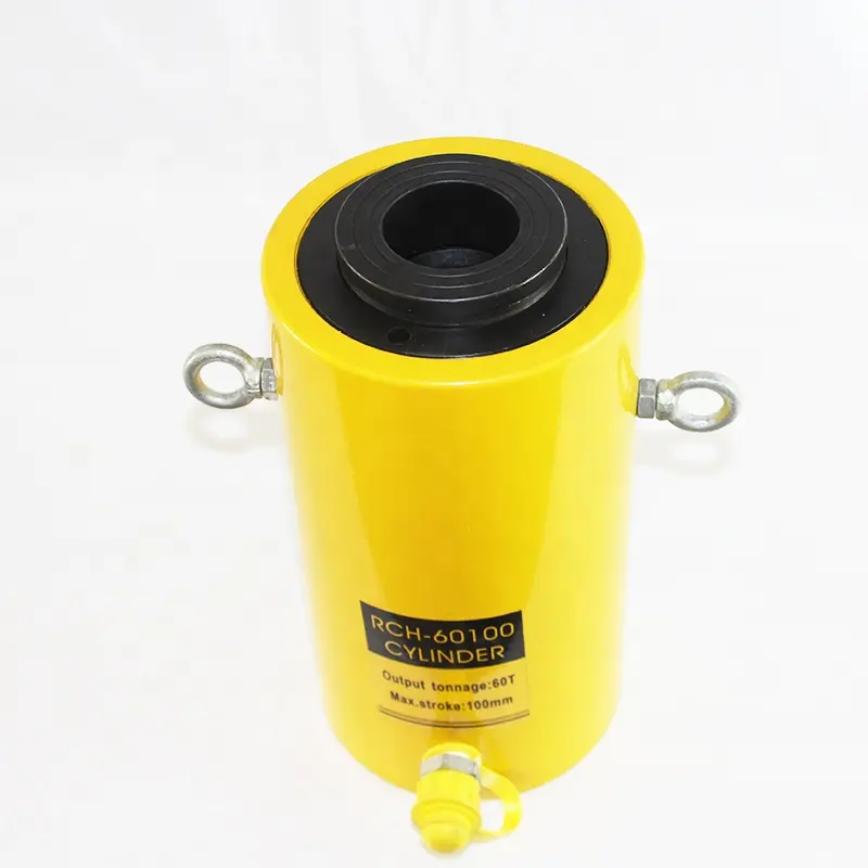 Jack Hidrolik Berkualitas Tinggi Plunger Berongga RCH-60100 60T