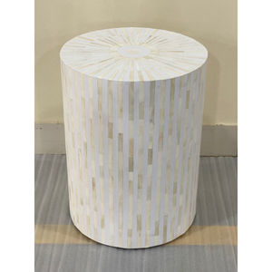 Mesa de Centro Redonda de Madera Maciza de Roble Natural Moderna para Sala de Estar, Habitación de Hotel, Mesa de Centro Única de Lujo para Exteriores - Product Image 3