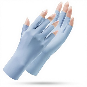Gants de protection pour les ongles <span class=keywords><strong>anti</strong></span>-UV et <span class=keywords><strong>anti</strong></span>-<span class=keywords><strong>bronzage</strong></span> à séchage rapide, demi-doigts, pour les soins des ongles - Product Image 3