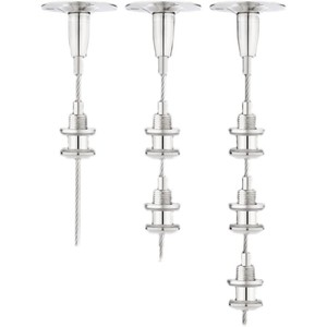 Support de suspension en câble d'acier, connecteur réglable en acier inoxydable pour étagère en verre - Product Image 5