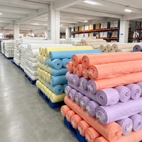 Tissu Microfibre 100% Polyester Teint, Embossé Dobby Anti-Boulochage, Doux et Décoratif, Largeur 63 pouces, pour Textile de Maison Filles - Grande Vente