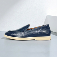 Chaussures mocassins élégantes et tendance en cuir de vache véritable pour hommes, qualité supérieure, design italien, chaussures décontractées de marque