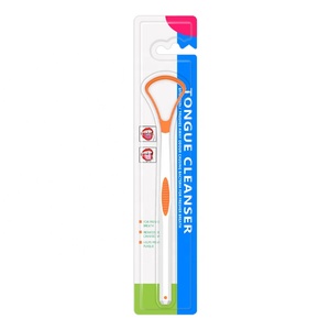 Approved Custom Disposable Plastic Silicone Tongue Cleaner Scraper Brush Bulk Item - Product Image 6