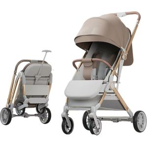 Bán buôn hai chiều Ô em bé xe đẩy nhẹ có thể điều chỉnh Linen tựa lưng một cú nhấp chuột gấp vành đai an toàn cho máy bay du lịch - Product Image 1