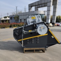 Bucket Penghancur Batubara Tipe Jaw yang Dipasang pada Excavator 15t/h untuk Pekerjaan Konstruksi Aplikasi Daur Ulang Beton dan Batu