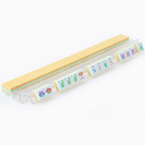 Hot Selling American <b>Mahjong</b> Acrylic Engraved Yellow Four Layer American <b>Mahjong</b> Tiles <b>Mahjong</b> <b>Set</b> For Family Entertainment - Product Image 5