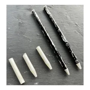 焊接粉笔圆形皂石粉笔支架白色粉笔皂石铅笔