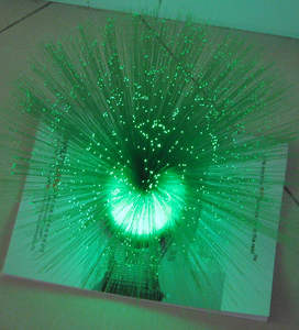 J & R Multicolor LED Fibra Óptica Flor Lámpara San Valentín Festival Atmósfera USB Batería Decoración - Product Image 4