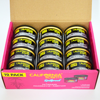 Désodorisant et neutralisateur d'odeurs décoratif en canette California Scents par California, lot de 12 canettes anti-déversement pour la maison et la voiture