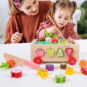 2025 juego educativo de corte de frutas de pesca con cuentas para niños 7 en 1 juguete de madera multifuncional para niñas de <span class=keywords><strong>5</strong></span> a 7 <span class=keywords><strong>años</strong></span> - Product Image 3