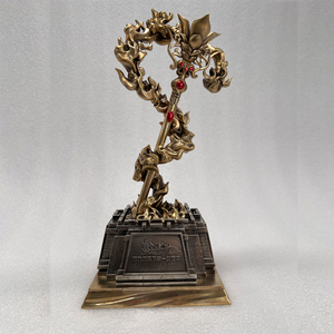 جوائز تذكارية برونزية مخصصة ، حرف رياضية معدنية ، جائزة نحاسية مصبوبة للأبطال - Product Image 2