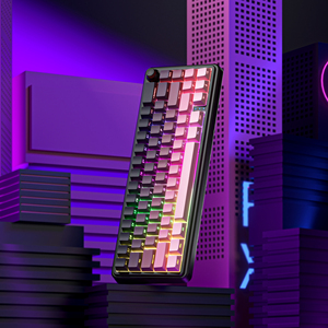 For 68-Key 2.4GHz Wireless RGB Backlight ABS Keycaps Hot-Swap Anti-Ghosting Programmable Mechanical Gaming <b>Keyboard</b> Gasket 2.4Gh - Product Image 1