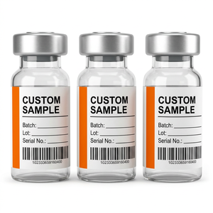 Autocollants de codes-barres mats résistants à l'eau et à l'huile, adhésifs puissants, texte personnalisé pour flacons de peptides lyophilisés Xilin - Product Image 4