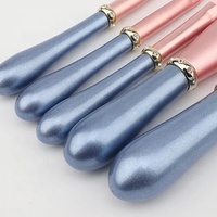 Mini brosses de maquillage cloutées, couleur rose et or, vente en gros, cadeau, livraison gratuite, 5 pièces