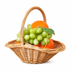 Cesta de mimbre para pícnic, portátil, tejida, para compras y almacenamiento, para tiendas minoristas, juego de cestas apilables de mimbre para pícnic - Product Image 1