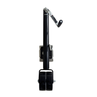 OEM ODM Roues doubles 6 "Roue jockey de remorque Capacité de 1500lbs/680KG Cric de langue de remorque Roue jockey de remorque pivotante pour jet ski