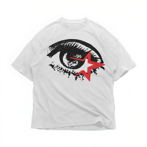 Camiseta Grunge con Gráfico de Estrella, Unisex, Estilo Punk Y2K, Estampado Rojo, Vintage, Streetwear - Product Image 2